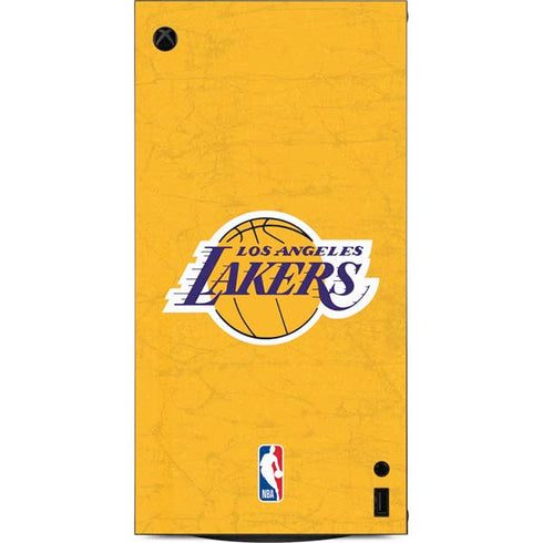 NBA Los Angeles Lakers Distressed XBox Series X Digital Edition Console Skin